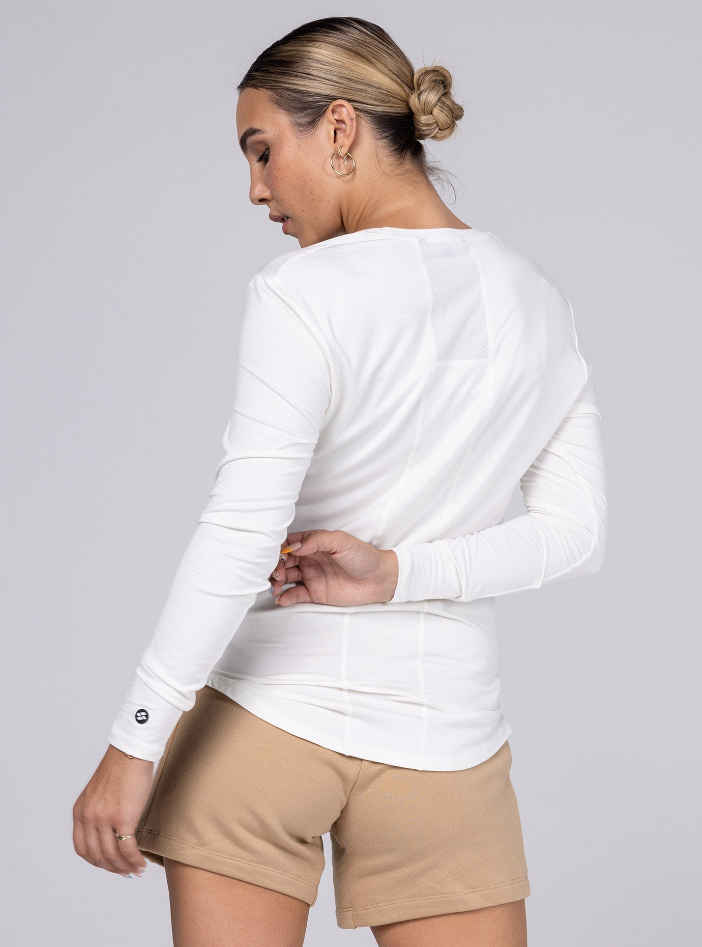 Allwear Tencel Scoop Neck Long Sleeve Tee