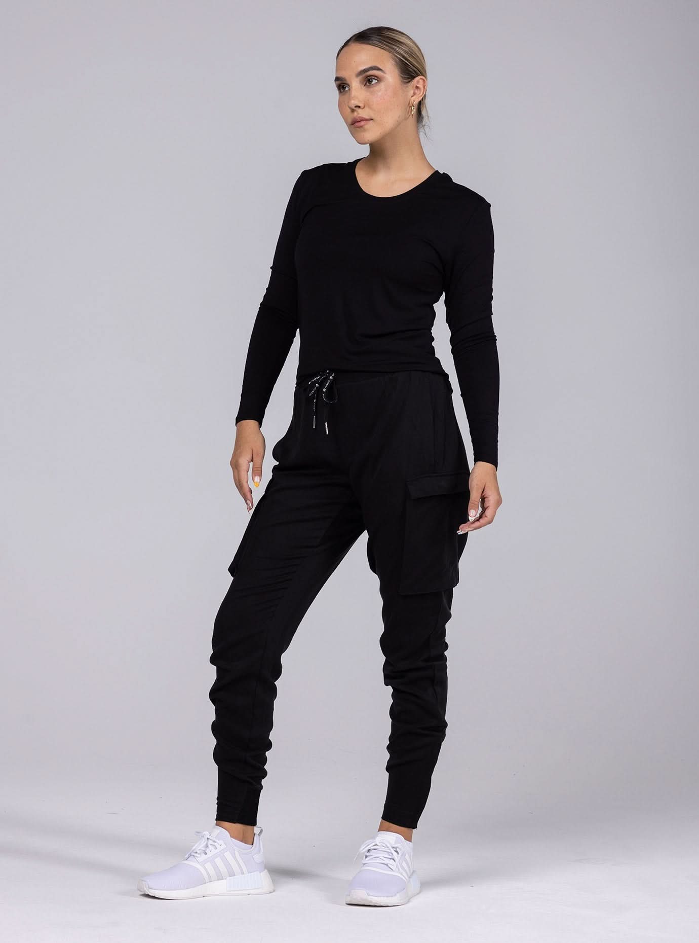 Allwear Tencel™ Scoop Neck Long Sleeve Tee - Allwear