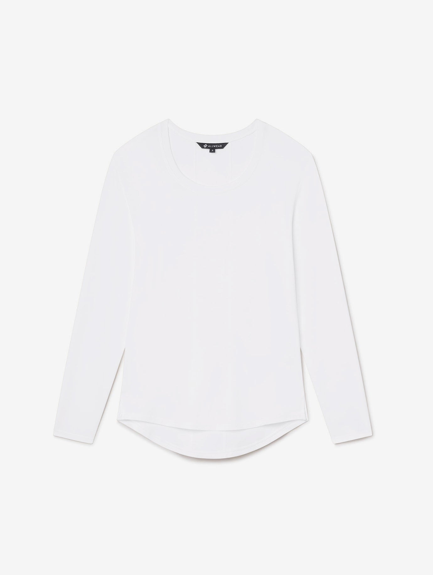 Allwear Tencel Scoop Neck Long Sleeve Tee