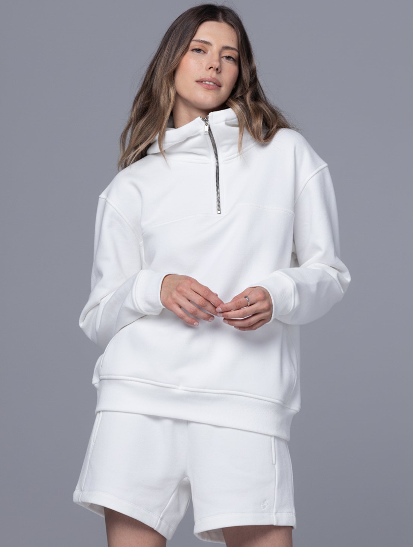 【新品未使用】ルイスドッグ Humble White Hoody XSサイズ Allwear Organic Half-Zip Hoodie 2.0