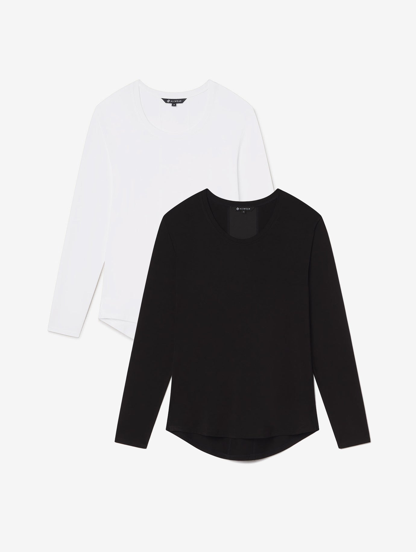 Allwear Tencel Scoop Neck Long Sleeve Tee Bundle