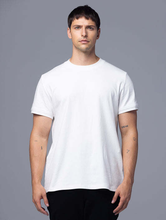 Allwear Organic Mock Neck Short Sleeve Tee