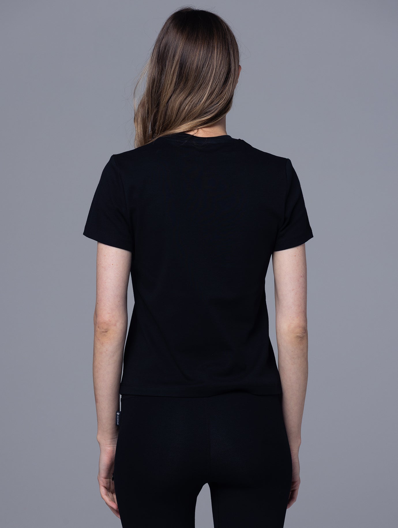Allwear Organic Mock Neck Short Sleeve Tee