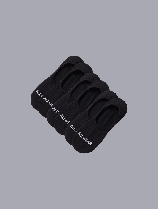 Allwear Organic No Show Socks 3 Pack Bundle