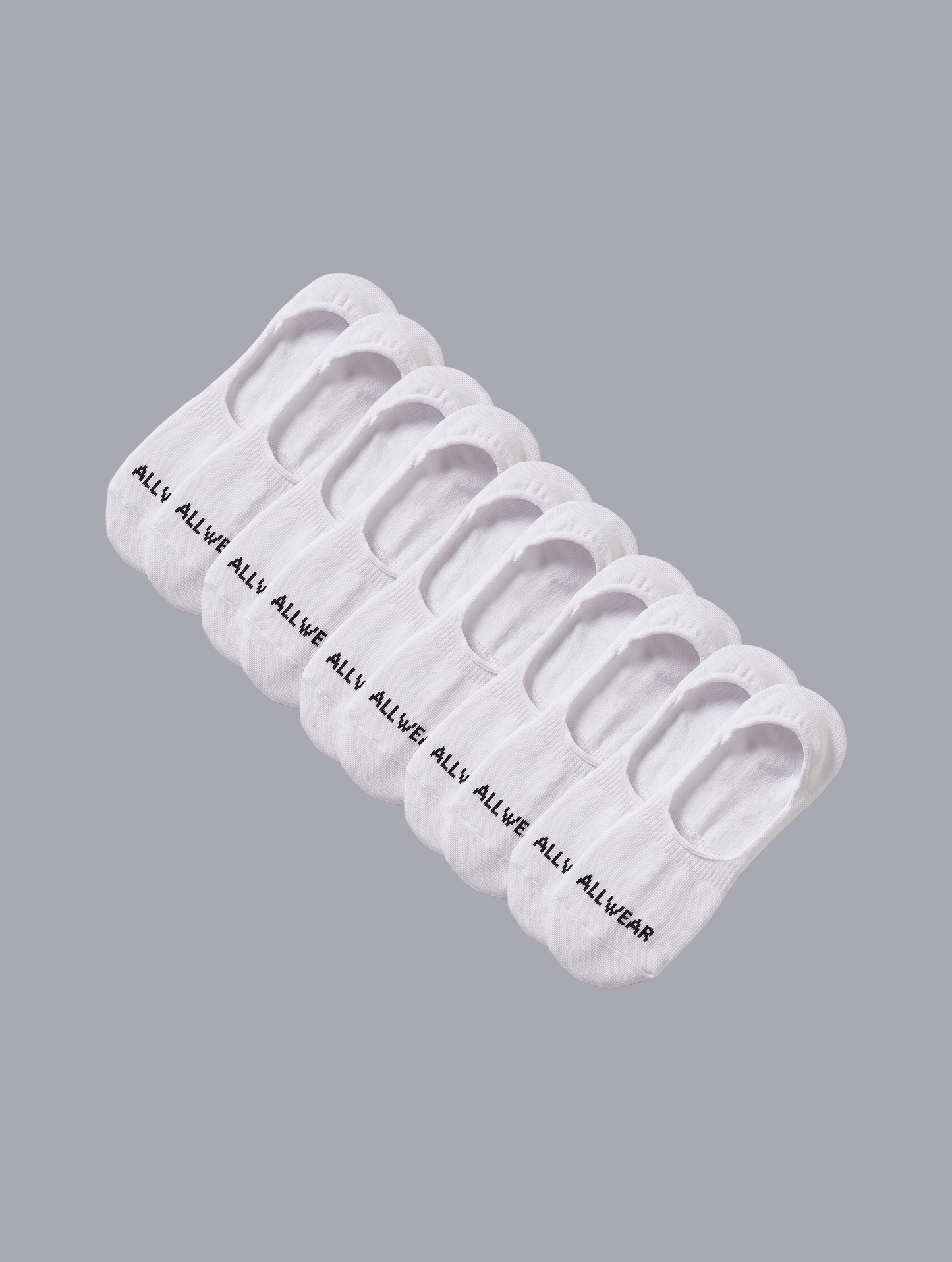 Allwear Organic No Show Socks 5 Pack Bundle