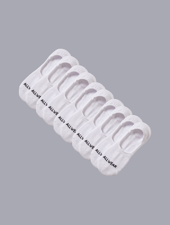 Allwear Organic No Show Socks 5 Pack Bundle