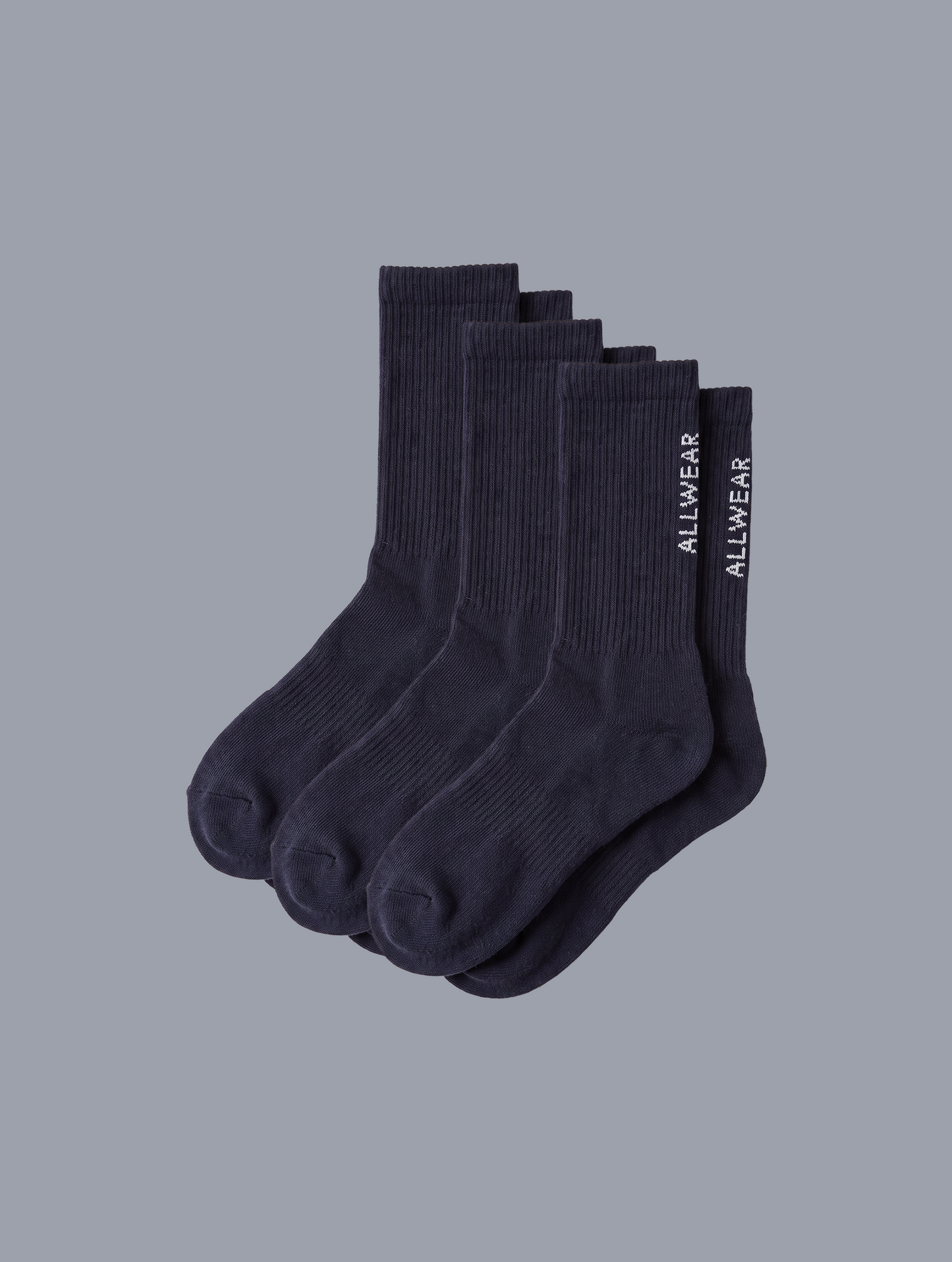 Allwear Organic Crew Socks 3 Pack Bundle