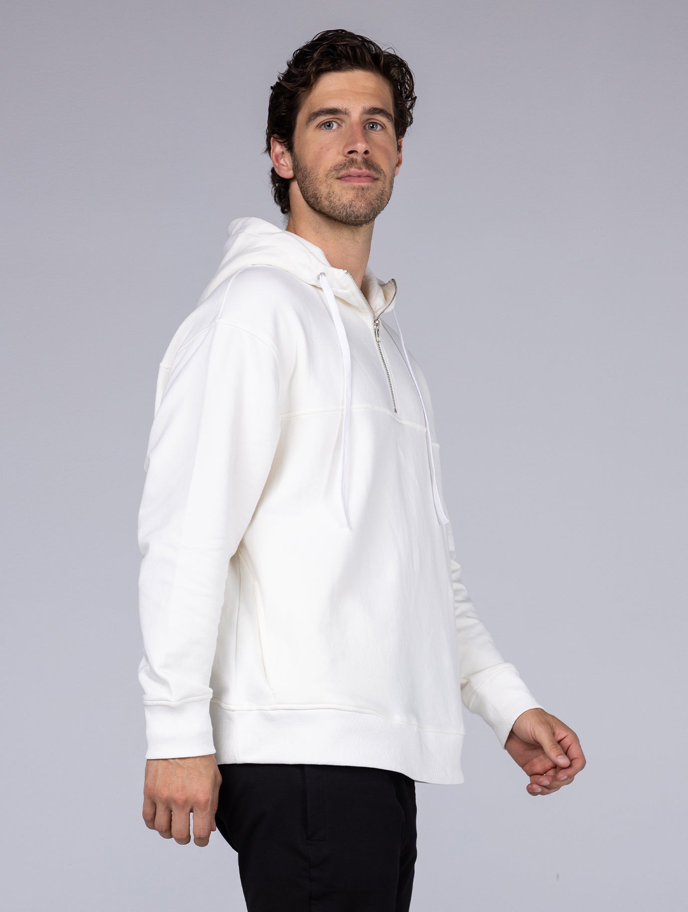 【新品未使用】ルイスドッグ Humble White Hoody Sサイズ Allwear Organic Half-Zip Hoodie