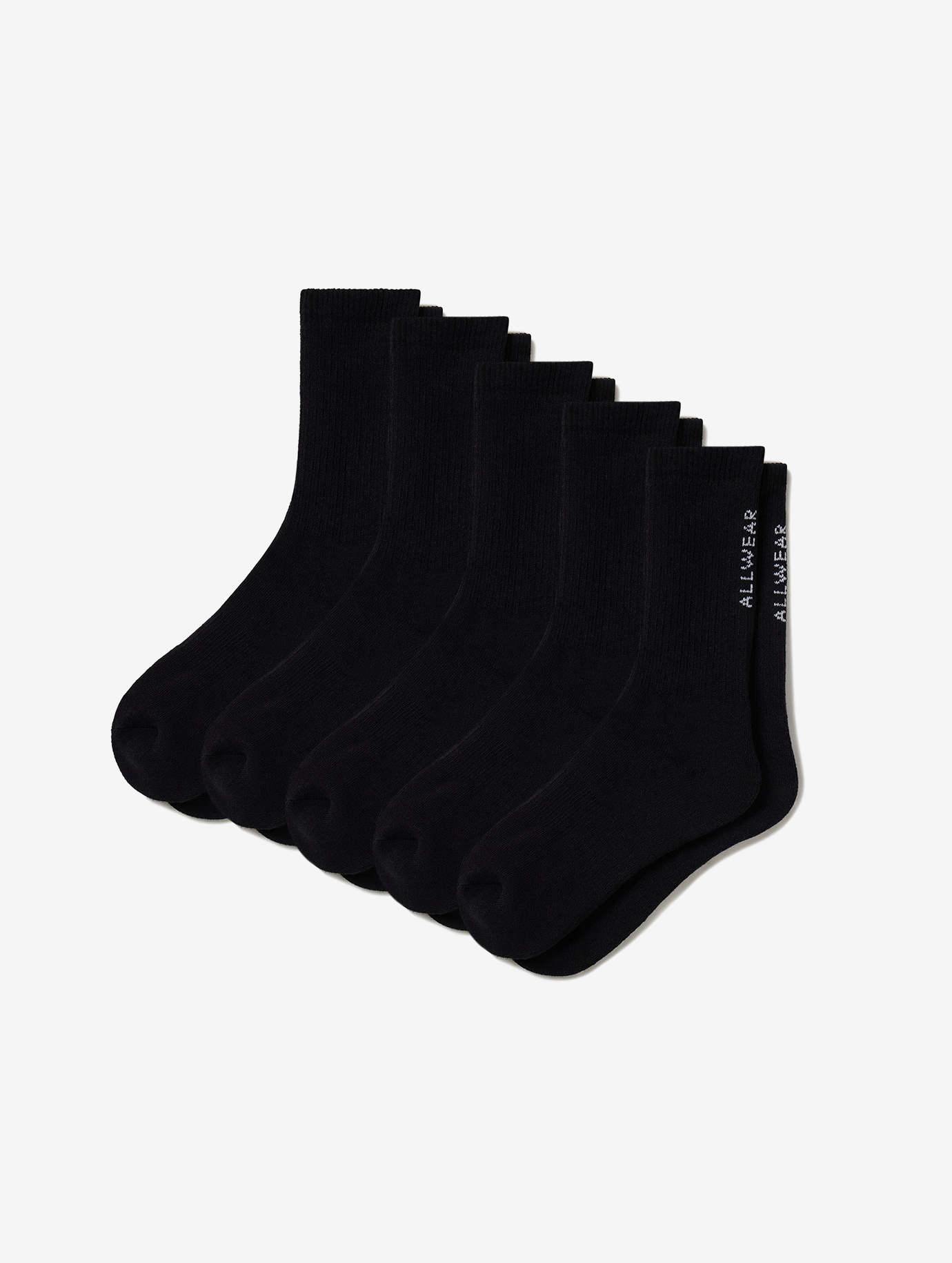 Allwear Organic Crew Socks 5 Pack Bundle