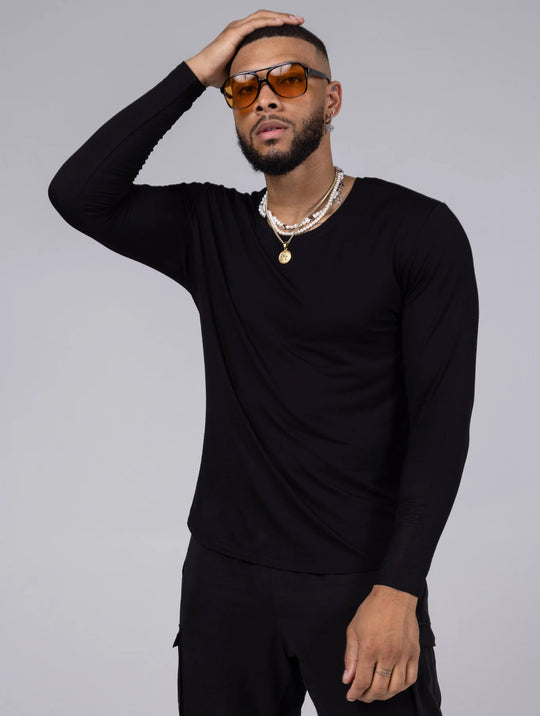 Allwear Tencel™ Scoop Neck Long Sleeve Tee