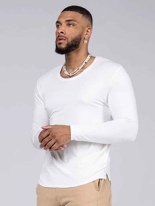 Allwear Tencel™ Scoop Neck Long Sleeve Tee