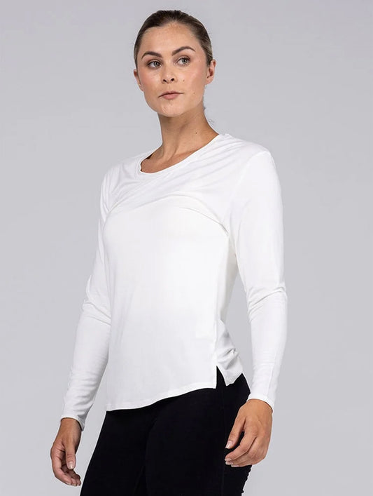Allwear Tencel™ Scoop Neck Long Sleeve Tee - Allwear